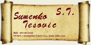 Šumenko Tešović vizit kartica